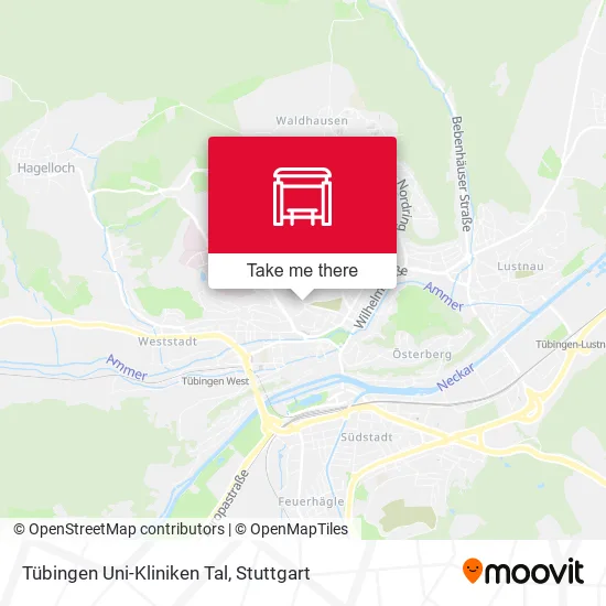 Карта Tübingen Uni-Kliniken Tal