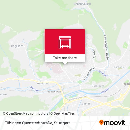Tübingen Quenstedtstraße map