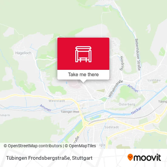 Карта Tübingen Frondsbergstraße
