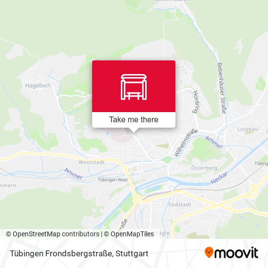 Tübingen Frondsbergstraße map