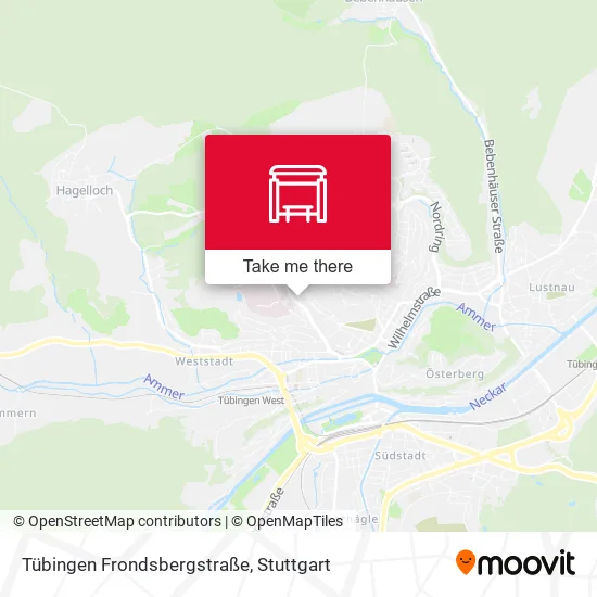 Карта Tübingen Frondsbergstraße