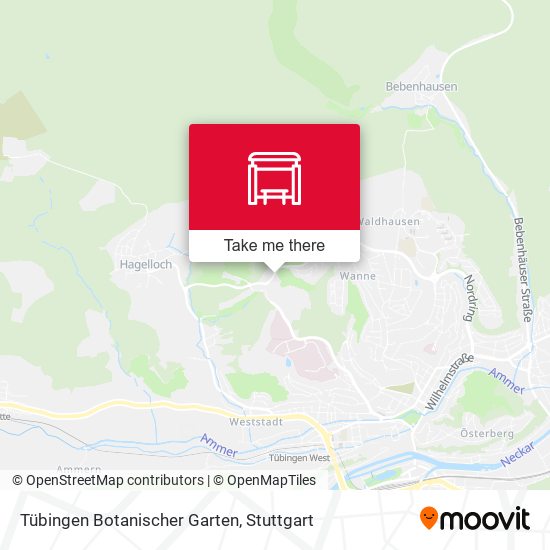 Карта Tübingen Botanischer Garten