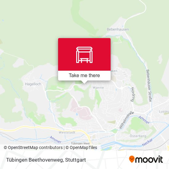 Tübingen Beethovenweg map