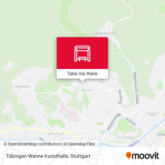 Tübingen Wanne Kunsthalle map