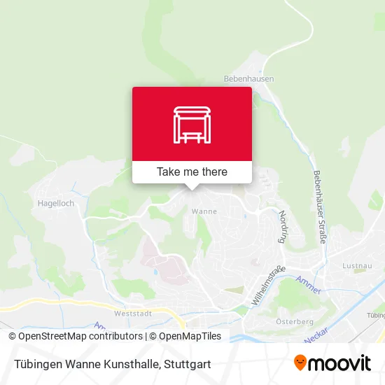 Tübingen Wanne Kunsthalle map