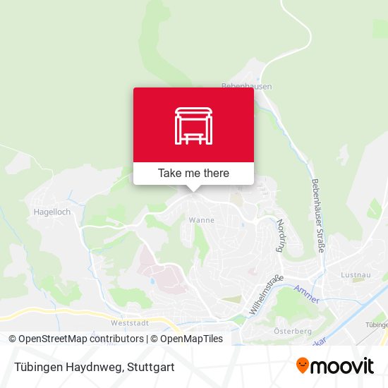 Tübingen Haydnweg map