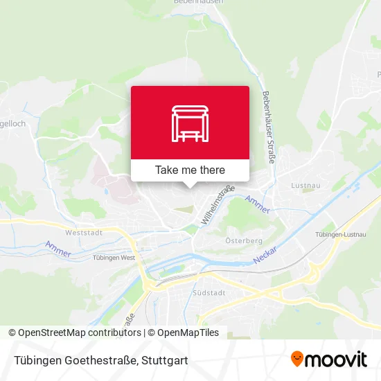 Карта Tübingen Goethestraße