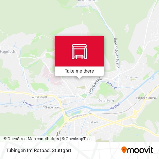 Tübingen Im Rotbad map