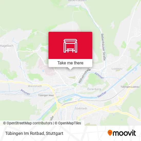 Карта Tübingen Im Rotbad