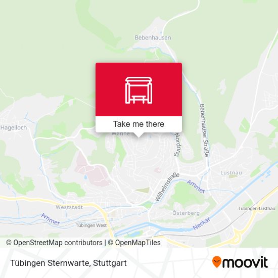 Карта Tübingen Sternwarte