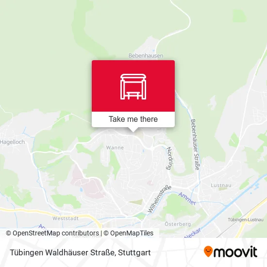 Карта Tübingen Waldhäuser Straße