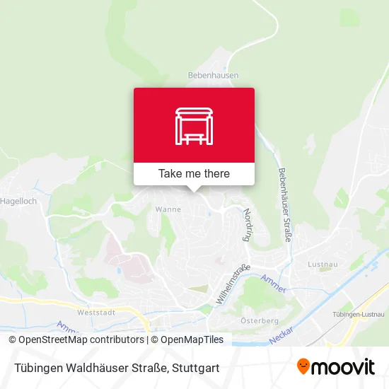 Карта Tübingen Waldhäuser Straße