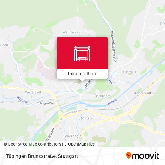 Tübingen Brunsstraße map