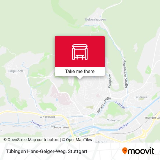 Tübingen Hans-Geiger-Weg map