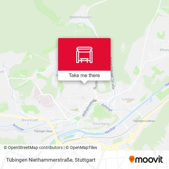 Карта Tübingen Niethammerstraße