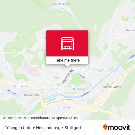 Tübingen Untere Heulandsteige map