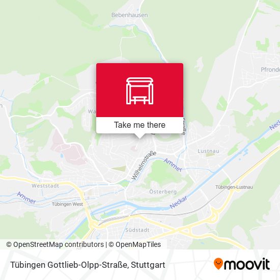 Tübingen Gottlieb-Olpp-Straße map