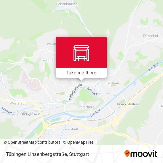 Карта Tübingen Linsenbergstraße