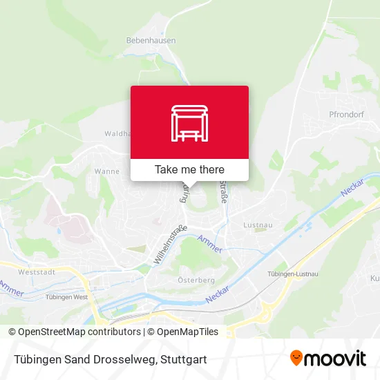 Карта Tübingen Sand Drosselweg