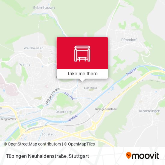 Tübingen Neuhaldenstraße map