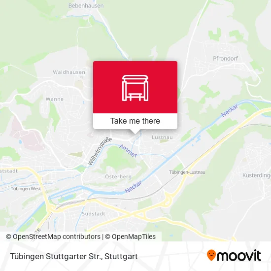 Карта Tübingen Stuttgarter Str.