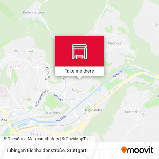 Tübingen Eichhaldenstraße map