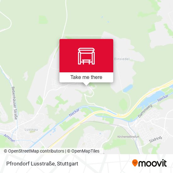Pfrondorf Lusstraße map