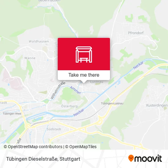 Карта Tübingen Dieselstraße
