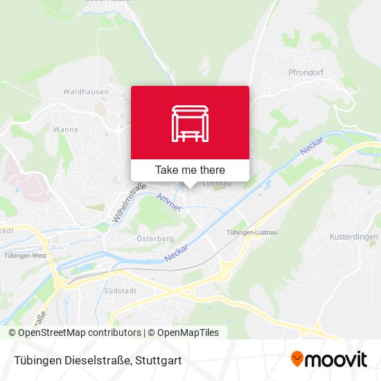 Карта Tübingen Dieselstraße