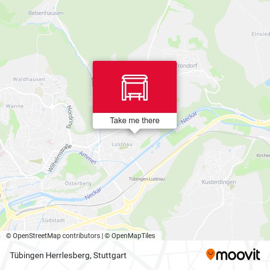 Tübingen Herrlesberg map