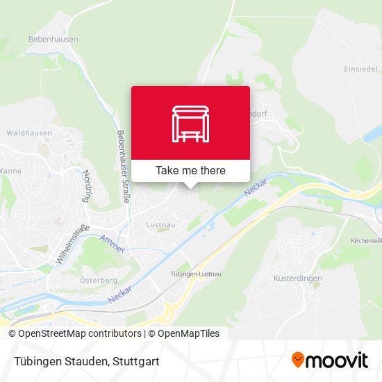 Tübingen Stauden map