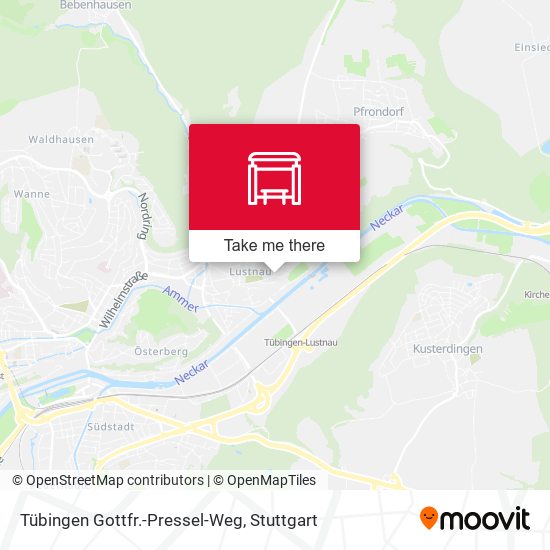 Tübingen Gottfr.-Pressel-Weg map