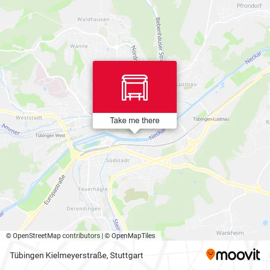 Карта Tübingen Kielmeyerstraße