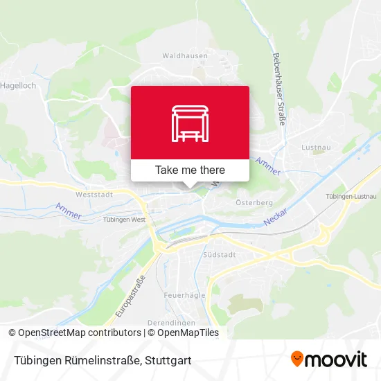 Карта Tübingen Rümelinstraße