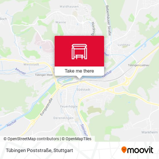 Tübingen Poststraße map