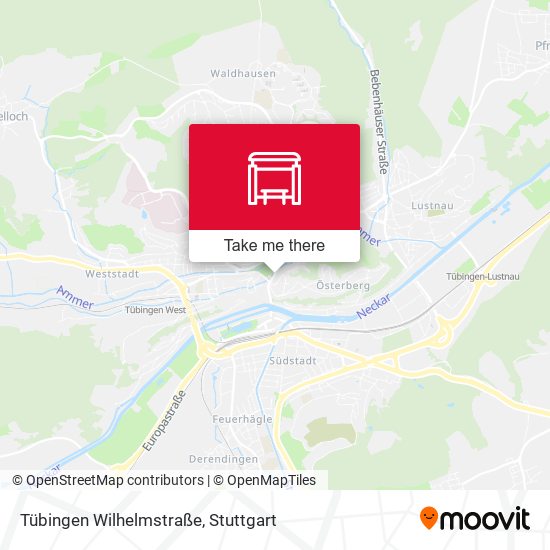 Tübingen Wilhelmstraße map