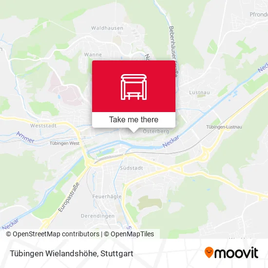 Карта Tübingen Wielandshöhe