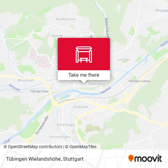 Tübingen Wielandshöhe map