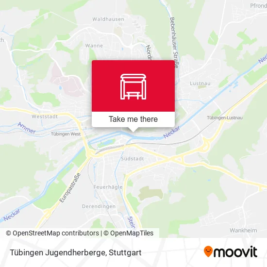 Карта Tübingen Jugendherberge