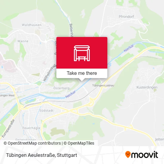 Карта Tübingen Aeulestraße