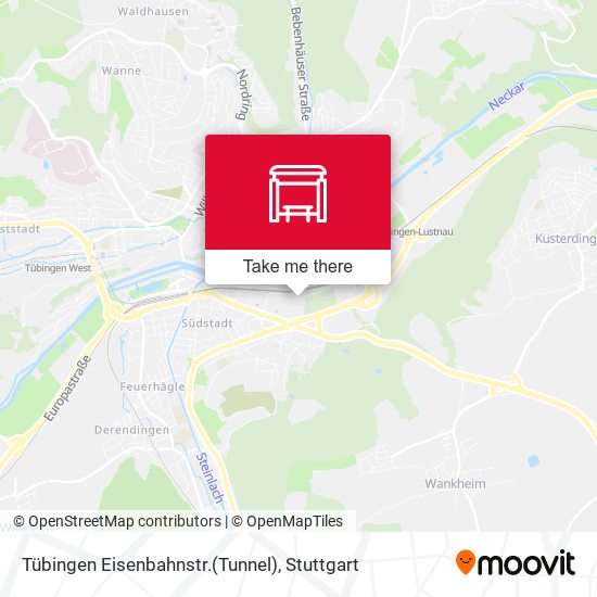 Карта Tübingen Eisenbahnstr.(Tunnel)