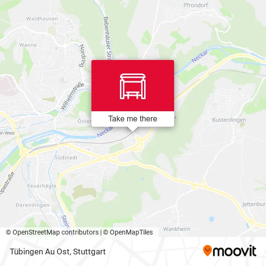 Карта Tübingen Au Ost
