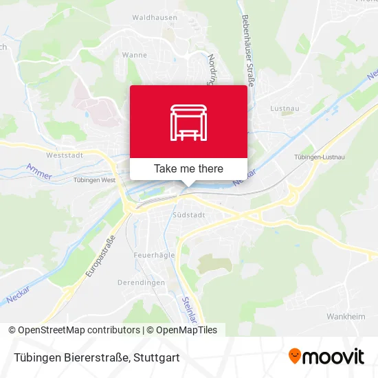 Карта Tübingen Biererstraße