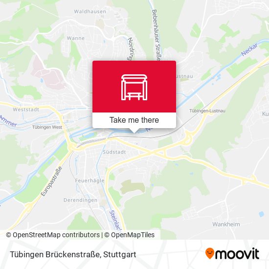 Tübingen Brückenstraße map