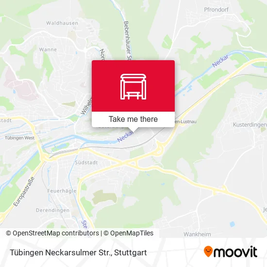 Карта Tübingen Neckarsulmer Str.