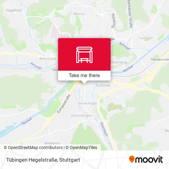 Карта Tübingen Hegelstraße