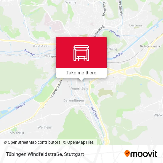 Карта Tübingen Windfeldstraße