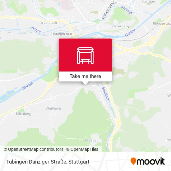 Карта Tübingen Danziger Straße