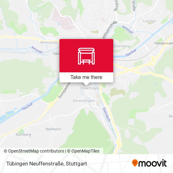 Tübingen Neuffenstraße map