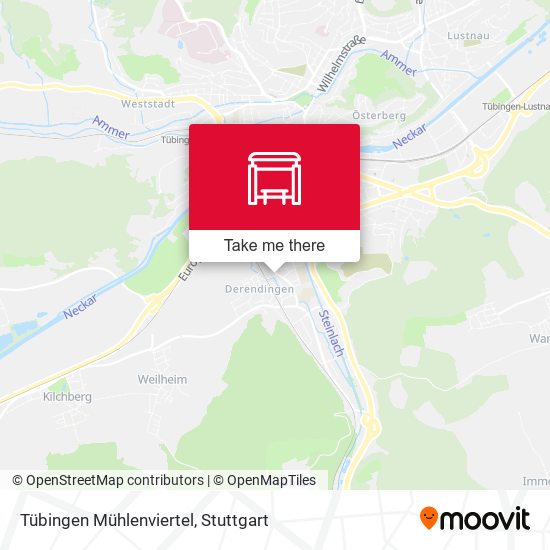 Tübingen Mühlenviertel map